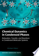 Chemical dynamics in condensed phases : relaxation, transfer and reactions in condensed molecular systems /