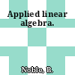 Applied linear algebra.