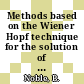 Methods based on the Wiener Hopf technique for the solution of partial differential equations /