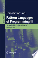 Transactions on Pattern Languages of Programming III [E-Book] /