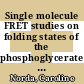 Single molecule FRET studies on folding states of the phosphoglycerate kinase /