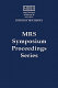 Self-organized processes in semiconductor heteroepitaxy : symposium held December 1-5 2003, Boston, Massachusetts, USA [ at the 2003 MRS fall meeting] /