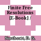 Finite Free Resolutions [E-Book] /