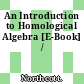 An Introduction to Homological Algebra [E-Book] /