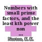 Numbers with small prime factors, and the least kth power non residue /