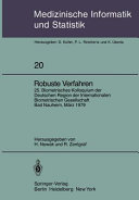 Robuste Verfahren : Biometrisches Kolloquium. 0025 : Bad-Nauheim, 09.03.79.