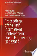 Proceedings of the Fifth International Conference in Ocean Engineering (ICOE2019) [E-Book] /