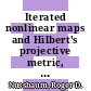 Iterated nonlinear maps and Hilbert's projective metric, II [E-Book] /