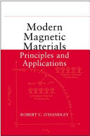 Modern magnetic materials : principles and applications /
