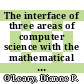 The interface of three areas of computer science with the mathematical sciences : summary of a workshop [E-Book] /