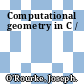Computational geometry in C /