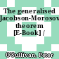 The generalised Jacobson-Morosov theorem [E-Book] /
