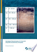 Hydrological characterization of a forest soil using Electrical Resistivity Tomography [E-Book] /