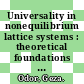 Universality in nonequilibrium lattice systems : theoretical foundations [E-Book] /