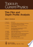 Thin Film and Depth Profile Analysis [E-Book] /