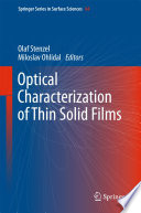 Optical Characterization of Thin Solid Films [E-Book] /