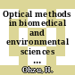 Optical methods in biomedical and environmental sciences : International conference on optics within life sciences OWLS 0003: selected contributions : ICO topical meeting frontiers in information optics : Tokyo, Kyoto, 10.04.94-14.04.94.