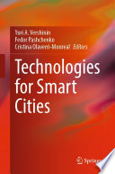 Technologies for Smart Cities [E-Book] /