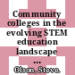 Community colleges in the evolving STEM education landscape : summary of a summit [E-Book] /