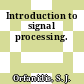 Introduction to signal processing.