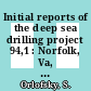 Initial reports of the deep sea drilling project 94,1 : Norfolk, Va, to St. John's Newfoundland, June - August 1983