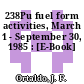 238Pu fuel form activities, March 1 - September 30, 1985 : [E-Book]