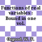Functions of real variables : Bound in one vol.
