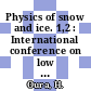 Physics of snow and ice. 1,2 : International conference on low temperature science: proceedings 1,2 : Conference on physics of snow and ice : Conference on cryobiology : Sapporo, 14.08.66-19.08.66.