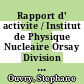 Rapport d' activite / Institut de Physique Nucleaire Orsay Division de Physique Theorique. 1996-1997 /