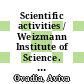 Scientific activities / Weizmann Institute of Science. 2005 : [ed. and designed by Aviva Ovadia]