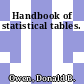 Handbook of statistical tables.