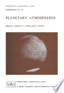 Planetary Atmospheres [E-Book] /