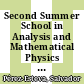 Second Summer School in Analysis and Mathematical Physics : topics in analysis : harmonic, complex, nonlinear, and quantization : Second Summer School in Analysis and Mathematical Physics, Cuernavaca Morelos, Mexico, June 12-22, 2000 [E-Book] /