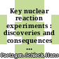 Key nuclear reaction experiments : discoveries and consequences [E-Book] /