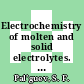 Electrochemistry of molten and solid electrolytes. 8. Mechanism and kinetics of electrode processes /