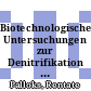 Biotechnologische Untersuchungen zur Denitrifikation von Grund- bzw Trinkwasser mit Fichtenrindenmulch [E-Book] /