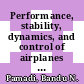 Performance, stability, dynamics, and control of airplanes / [E-Book]