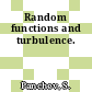 Random functions and turbulence.
