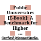 Public Universities [E-Book]: A Benchmark for Higher Education in Brazil /
