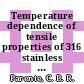 Temperature dependence of tensile properties of 316 stainless steel, fecrnimo, fecrni, ni w and ni foils [E-Book] /