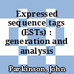 Expressed sequence tags (ESTs) : generation and analysis /