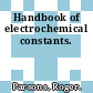 Handbook of electrochemical constants.