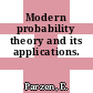 Modern probability theory and its applications.