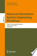 Advanced Information Systems Engineering Workshops [E-Book] : CAiSE 2011 International Workshops, London, UK, June 20-24, 2011. Proceedings /