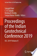 Proceedings of the Indian Geotechnical Conference 2019 [E-Book] : IGC-2019 Volume II /