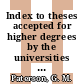 Index to theses accepted for higher degrees by the universities of Great Britain and Ireland and the Council for National Academic Awards. 28,2.