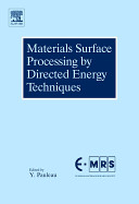 Materials surface processing by directed energy techniques /
