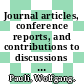 Journal articles, conference reports, and contributions to discussions : book reviews.