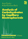 Analysis of carbohydrates by capillary electrophoresis /