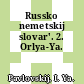 Russko nemetskij slovar'. 2. Orlya-Ya.